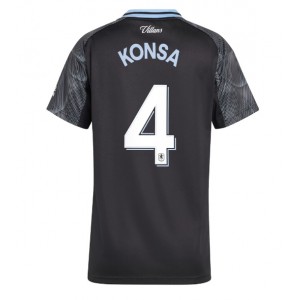 Aston Villa Ezri Konsa #4 Jalkapallovaatteet Naisten Vieraspaita 2025-26 Lyhythihainen